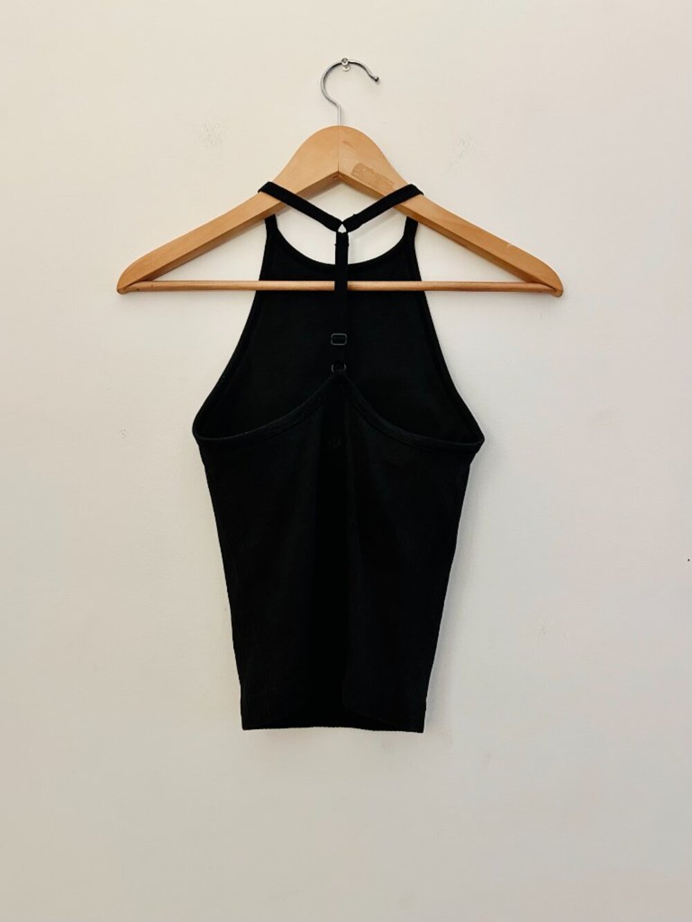 Lululemon T-Back Ribbed Tank Top in Charcoal Gray, Size 0 - Picture 2 of 4